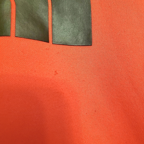 The North Face Hoodie Size Medium Black Logo Print Pink/Orange Sweatshirt Neon - Picture 4 of 12